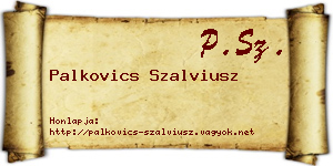 Palkovics Szalviusz névjegykártya